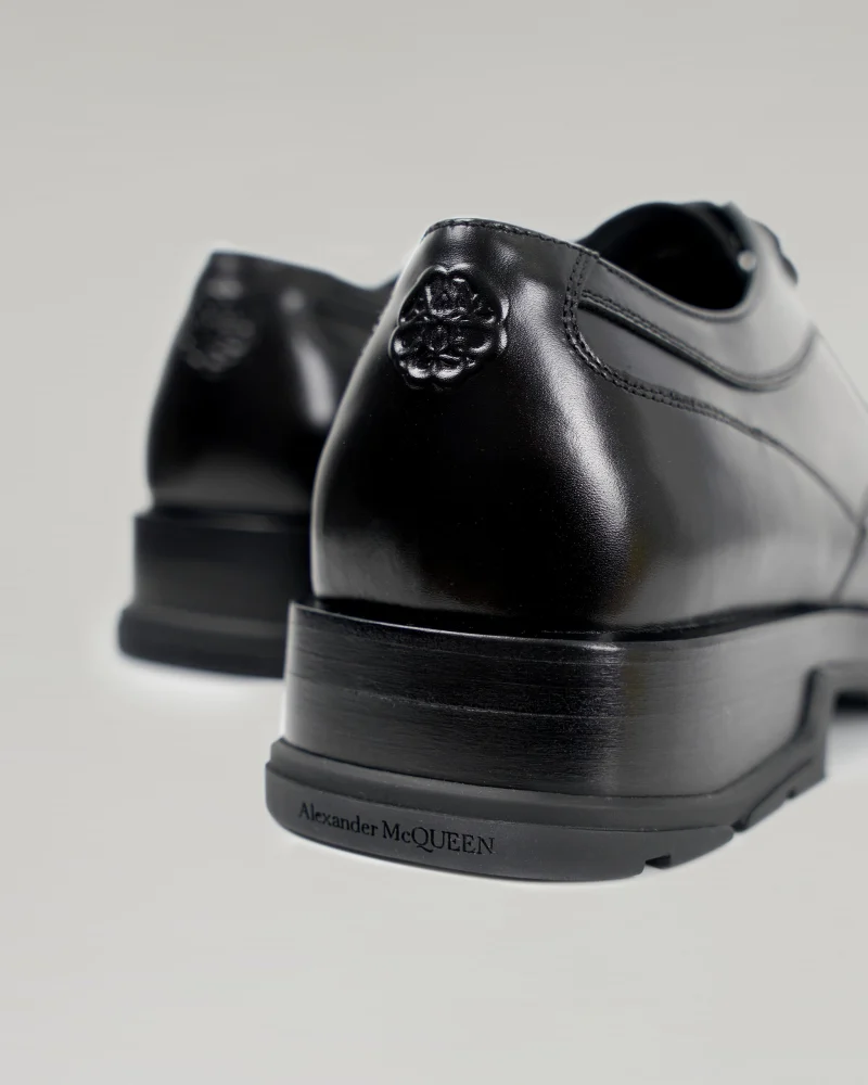 Slim Thread Lace-Up Derby Shoes — снимка 3