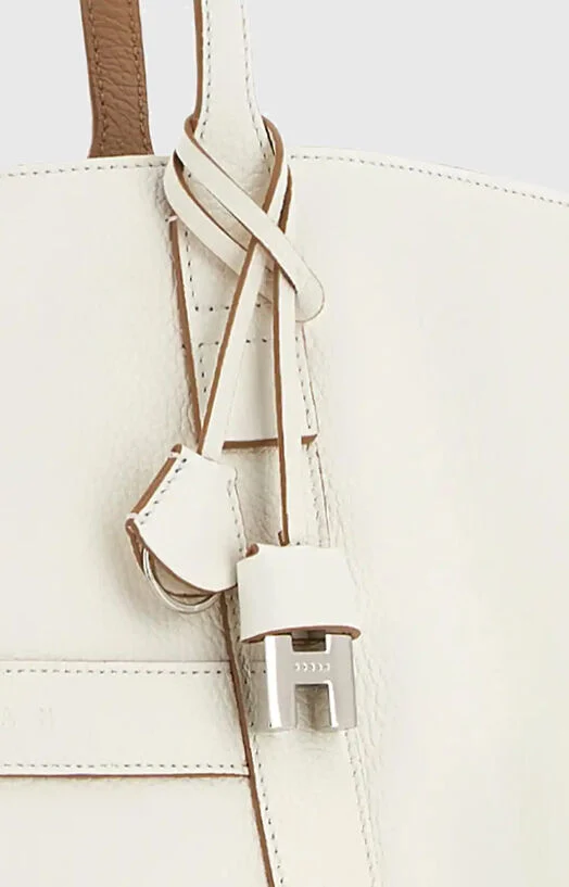 Кожена чанта с лого детайл — снимка 5