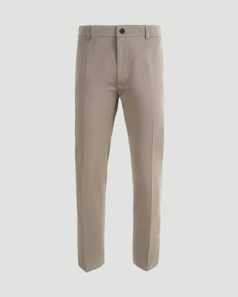 Cotton Chinos in Clay Brown