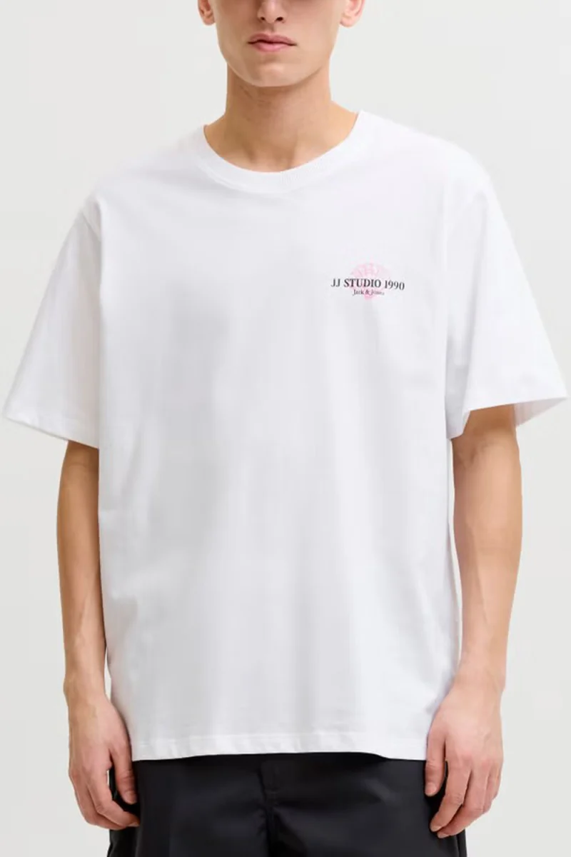 T-Shirt Jjcorals Ss Crew Neck 12288345 11-0601 TCX bright white — снимка 2