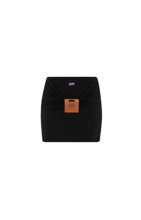 The Label Mini Skirt in Black
