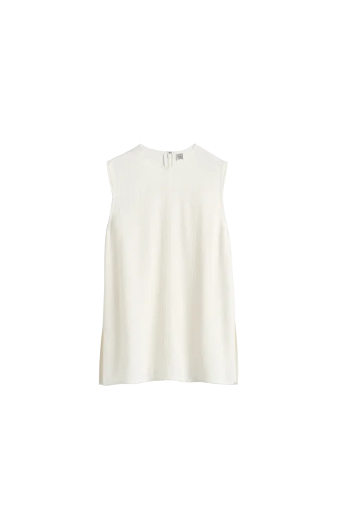 Woven Stripe Top Meringue