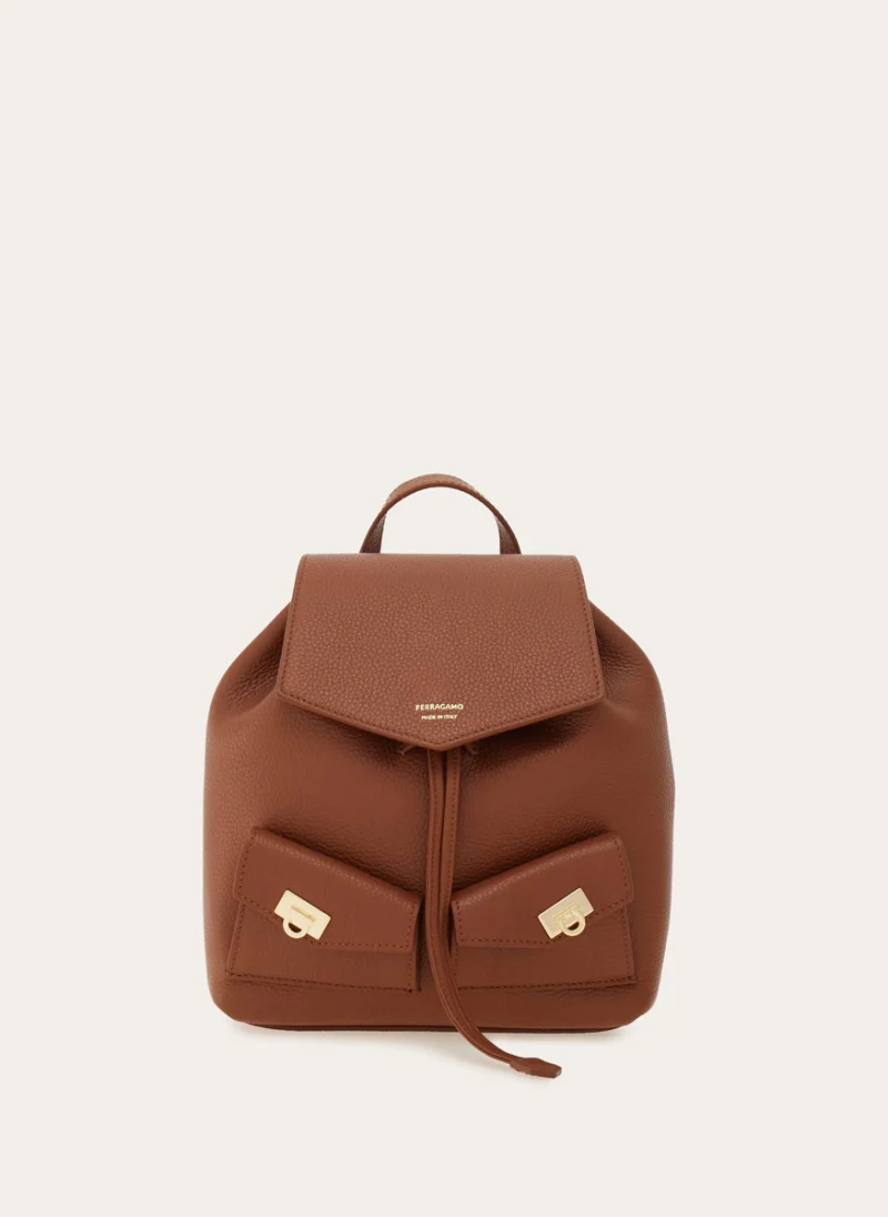 Мини кожена раница Ferragamo