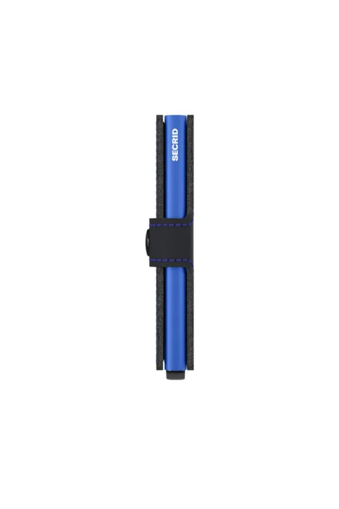 Портфейл Miniwallet Matte Black & Blue MM-Black & Blue — снимка 2
