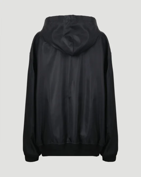 Black Hooded Jacket — снимка 4