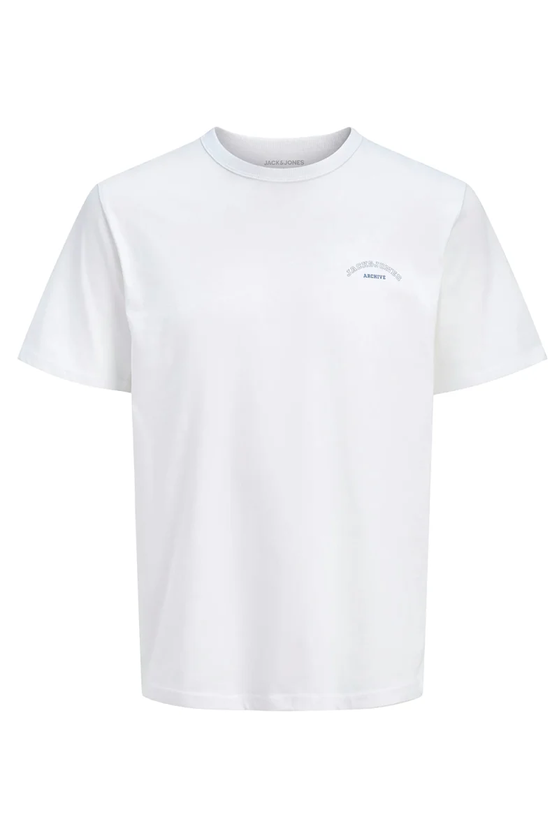 T-Shirt Jjcollege Logo Ss Crew Neck 12288105 11-0601 TCX bright white