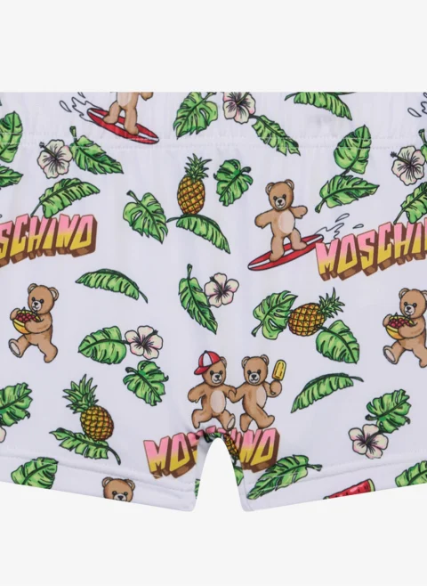 Бански с цялостен принт Moschino Kids — снимка 3