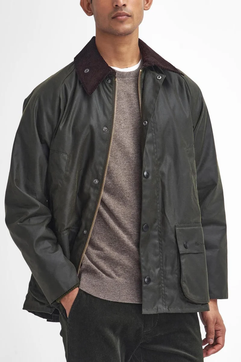 Яке Bedale Wax MWX0018 ol99 archive olive — снимка 2