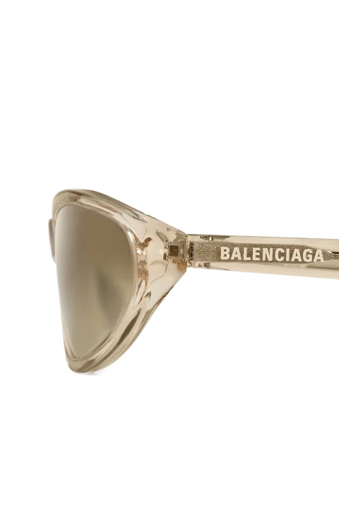 Neo Round Sunglasses in Transparent Beige — снимка 2