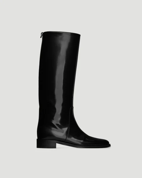 Hunt Boots in Glazed Leather