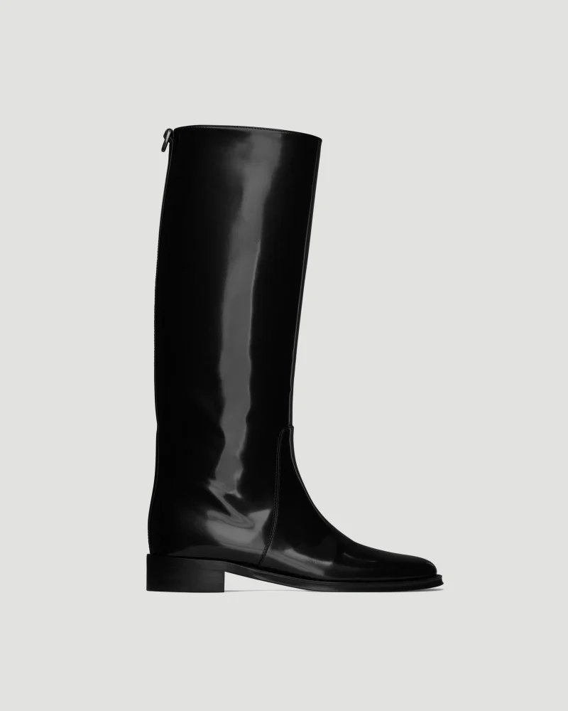 Hunt Boots in Glazed Leather