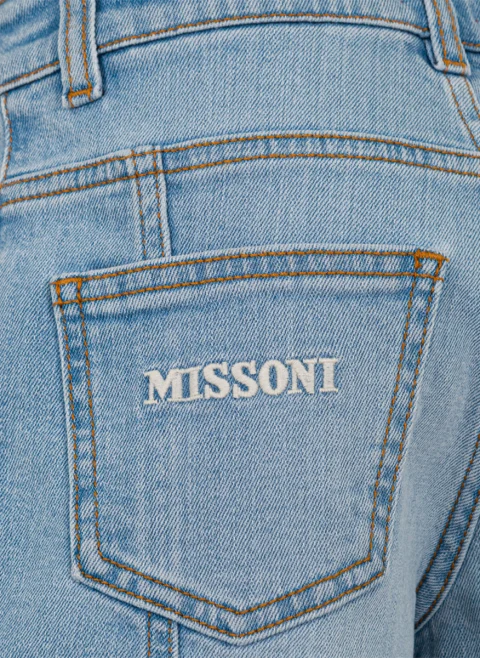Къс панталон от деним Missoni Kids — снимка 2