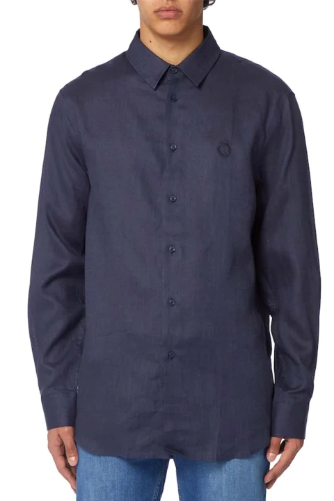 Риза Linen C002961T005789 u290 navy