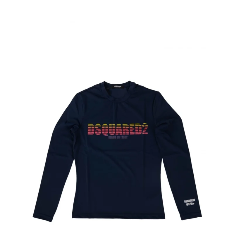 Мъжка синя блуза за плаж DSQUARED2 BEACHWEAR