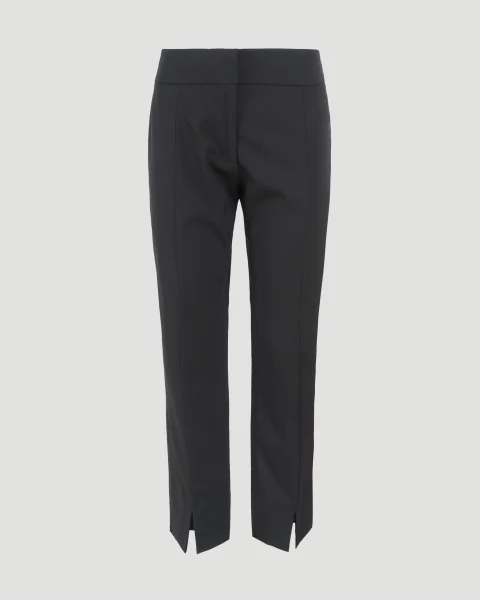 Tapered Trousers in Technical Wool
