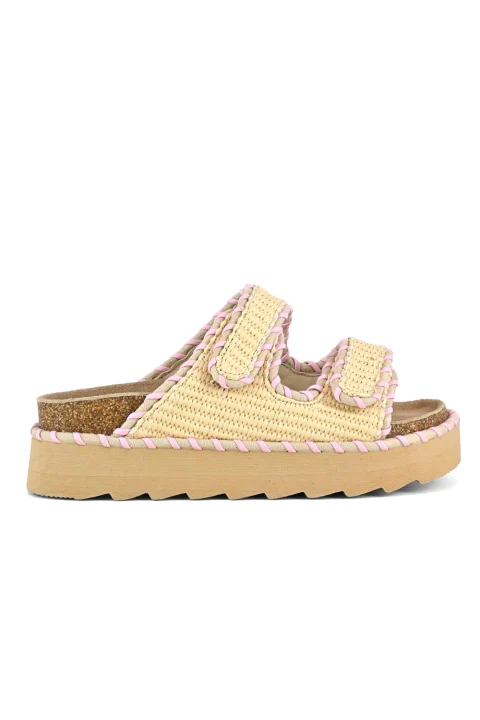 Сандали Platform Rafia & Stitchings COC.HC.STORMY57 oat