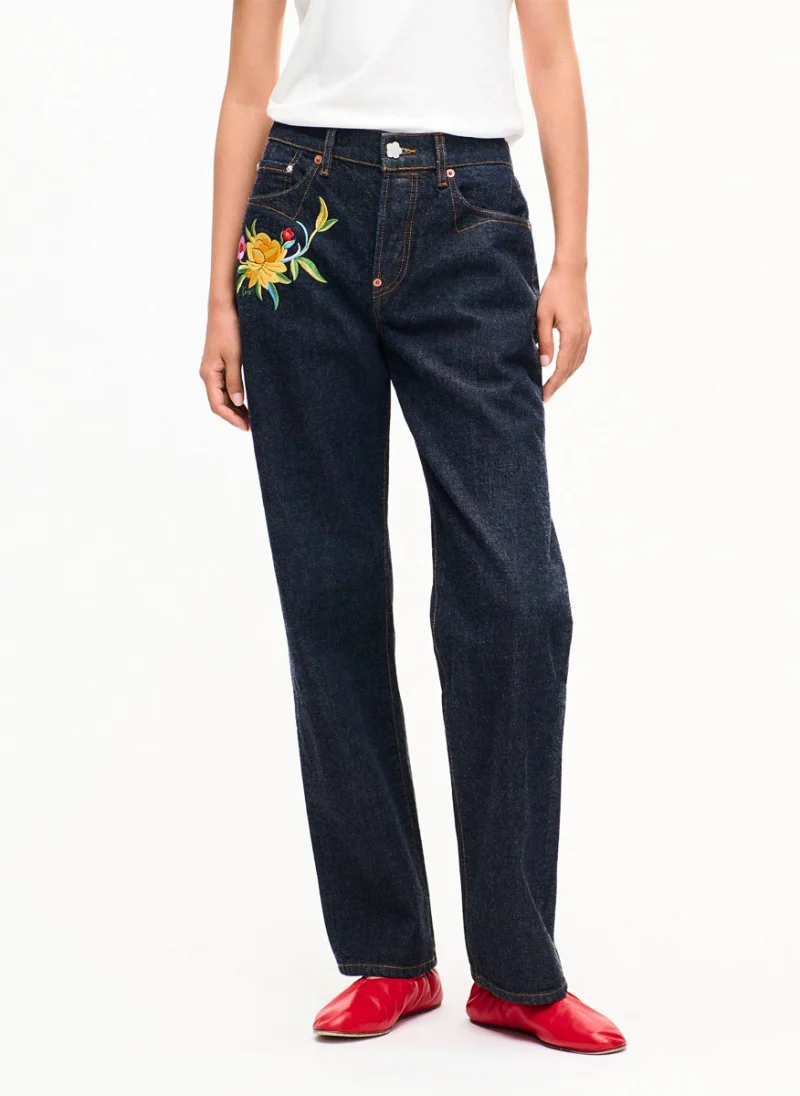 Деним с флорална бродерия 'Wildflower' Kenzo — снимка 2
