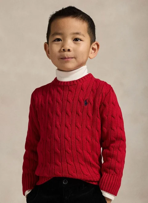 Пуловер 'Cable-Knit' Ralph Lauren Kids 2-7 — снимка 2