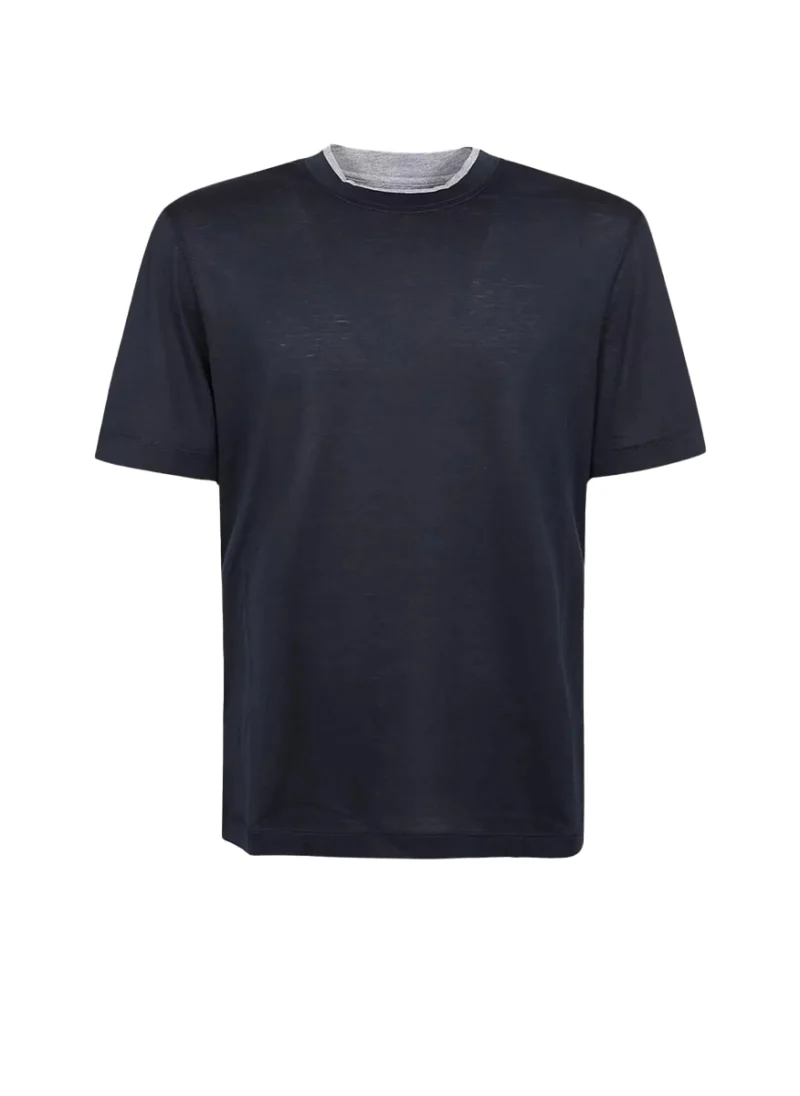 Тишърт с коприна Brunello Cucinelli