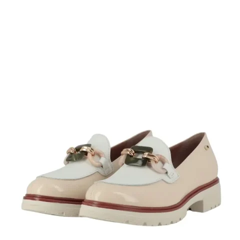Дамски Лоуфър DONNA SERENA – 8B5600DM GOLDES BEIGE/WHITE — снимка 3