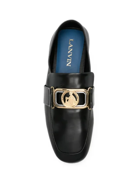 Кожени мокасини Lanvin — снимка 4