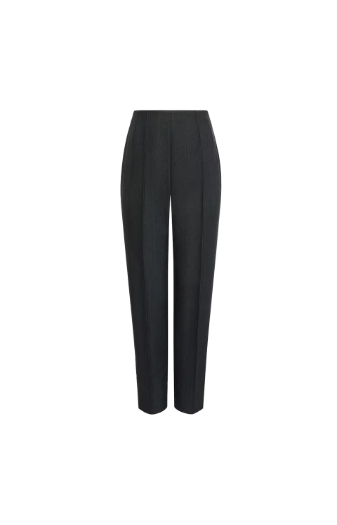 Tapered Wool Denim Pants