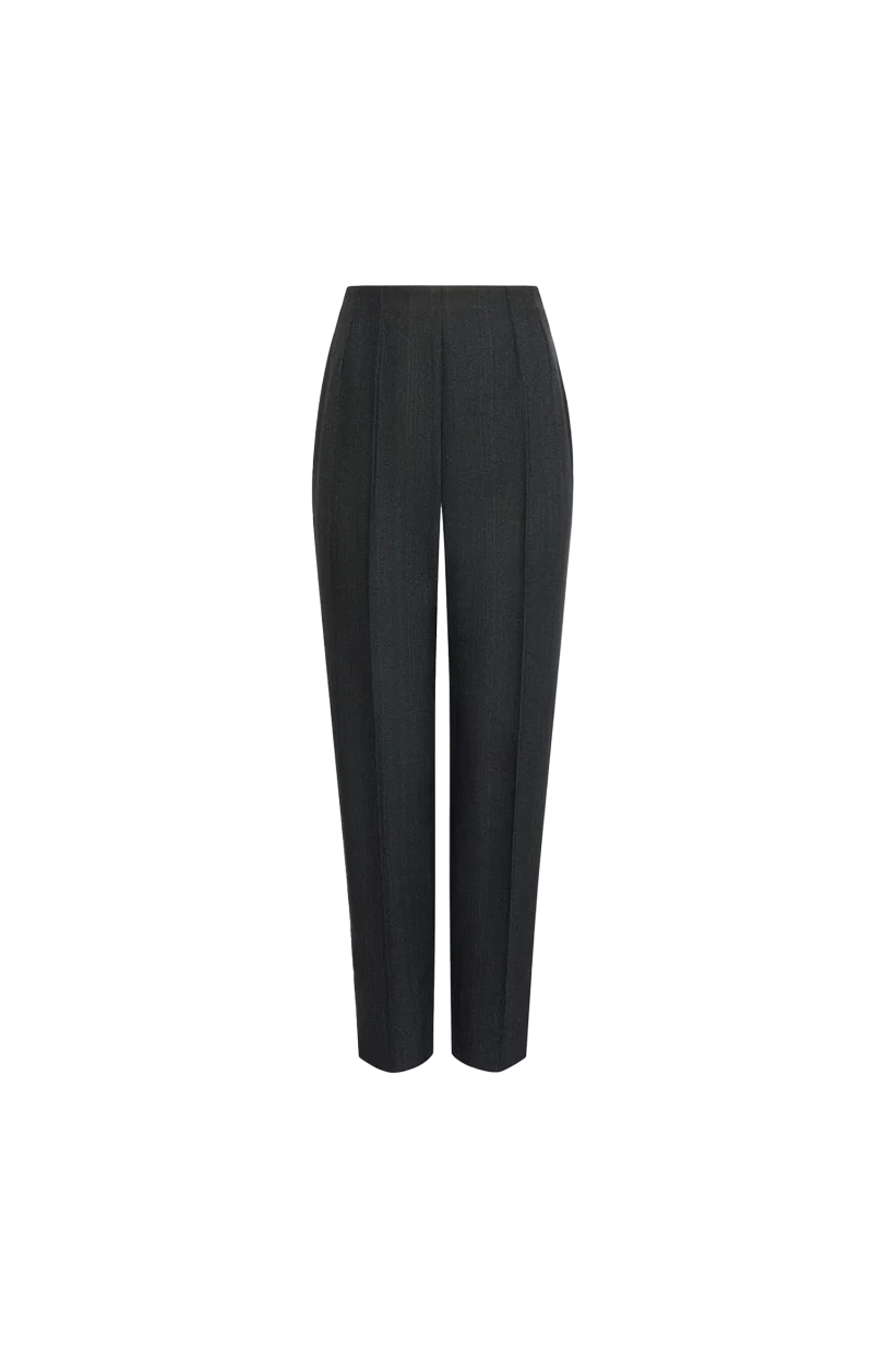 Tapered Wool Denim Pants