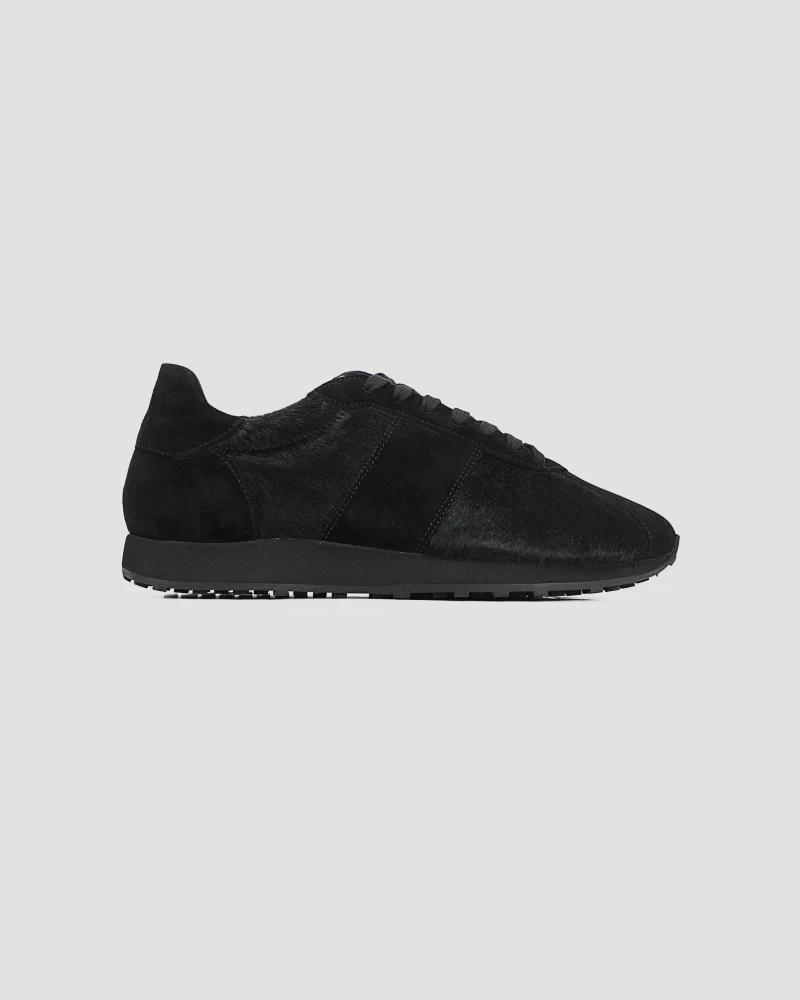 Mica Sneaker in Black Ponyhair and Suede