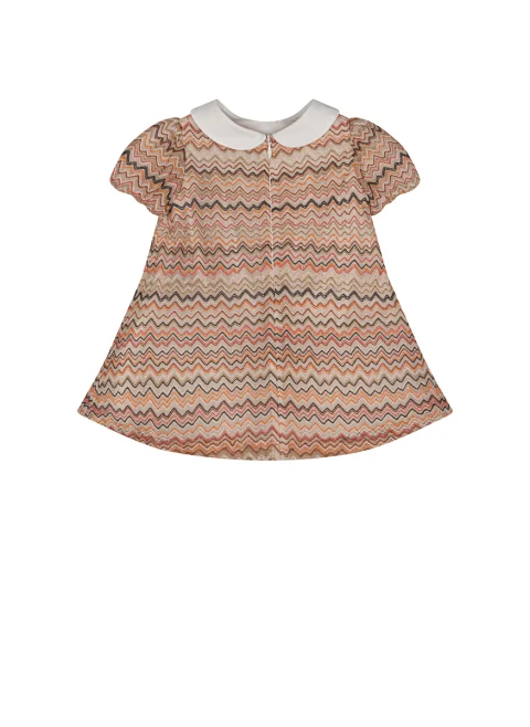 Рокля с принт 'Zig-zag' Missoni Kids — снимка 2