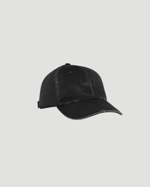 Cassandre Cap in Black Washed Denim — снимка 2
