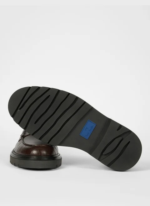 Мокасини с 'croc' ефект 'Bolzano' PS Paul Smith — снимка 3