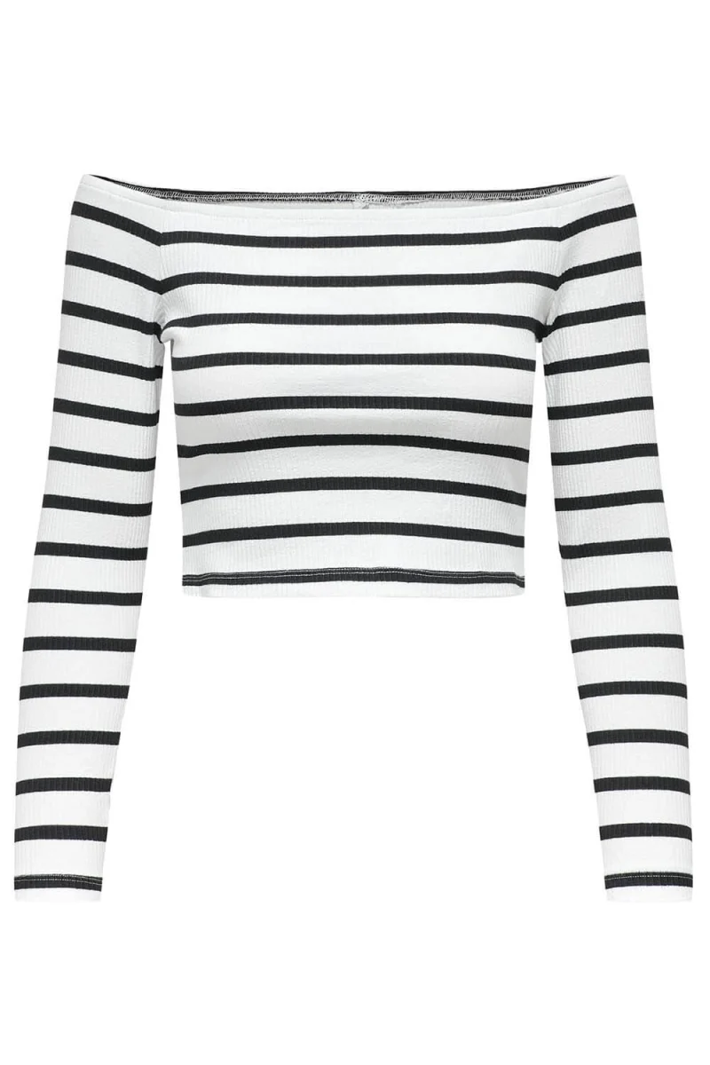Top Onltala Life L/S Off Shoulder Cc Jrs 15339775 11-4201 TCX cloud dancer