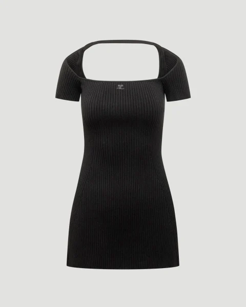 Hyperbole Rib Knit Mini Dress