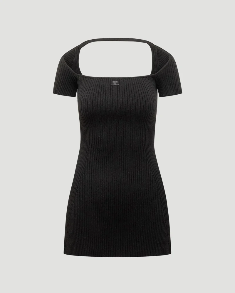 Hyperbole Rib Knit Mini Dress