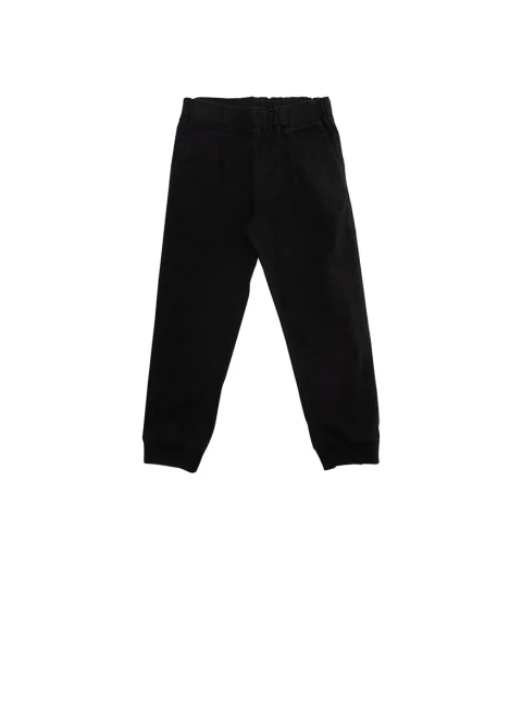 Памучен панталон с принт Moschino Kids