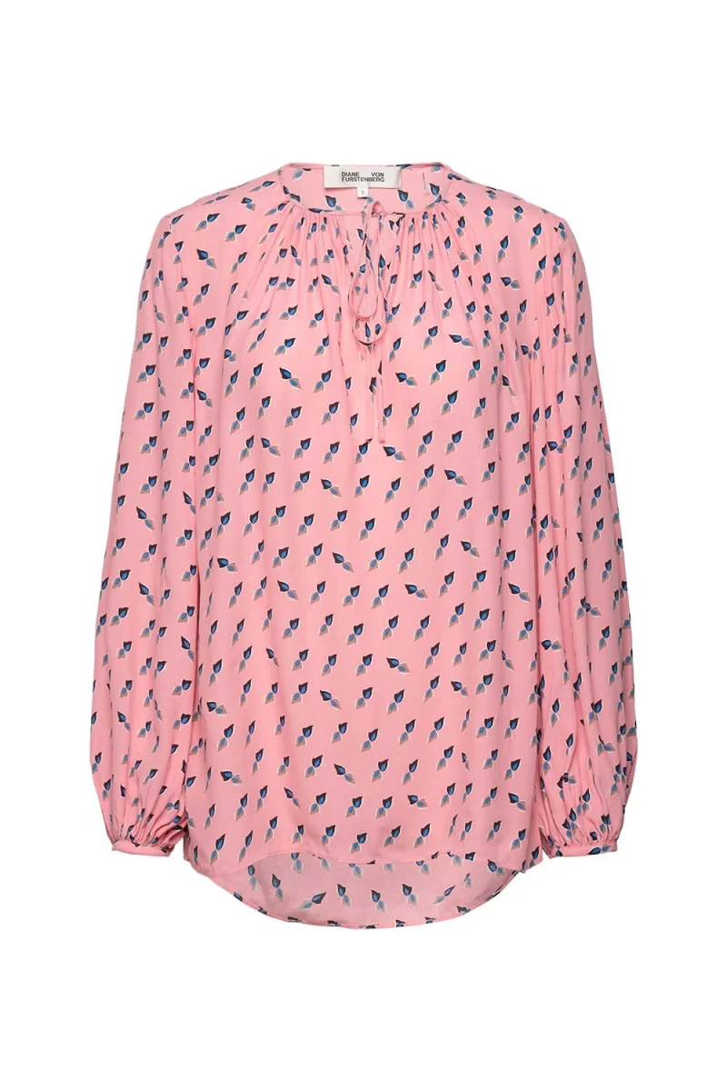 Блуза Dvf New Freddie Blouse DVFBL1R003TSGSP twisted geo soft pink