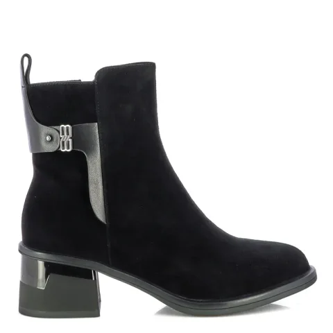 Дамски Боти На Ток CARLO FABIANI – 19555538 BLACK SUEDE
