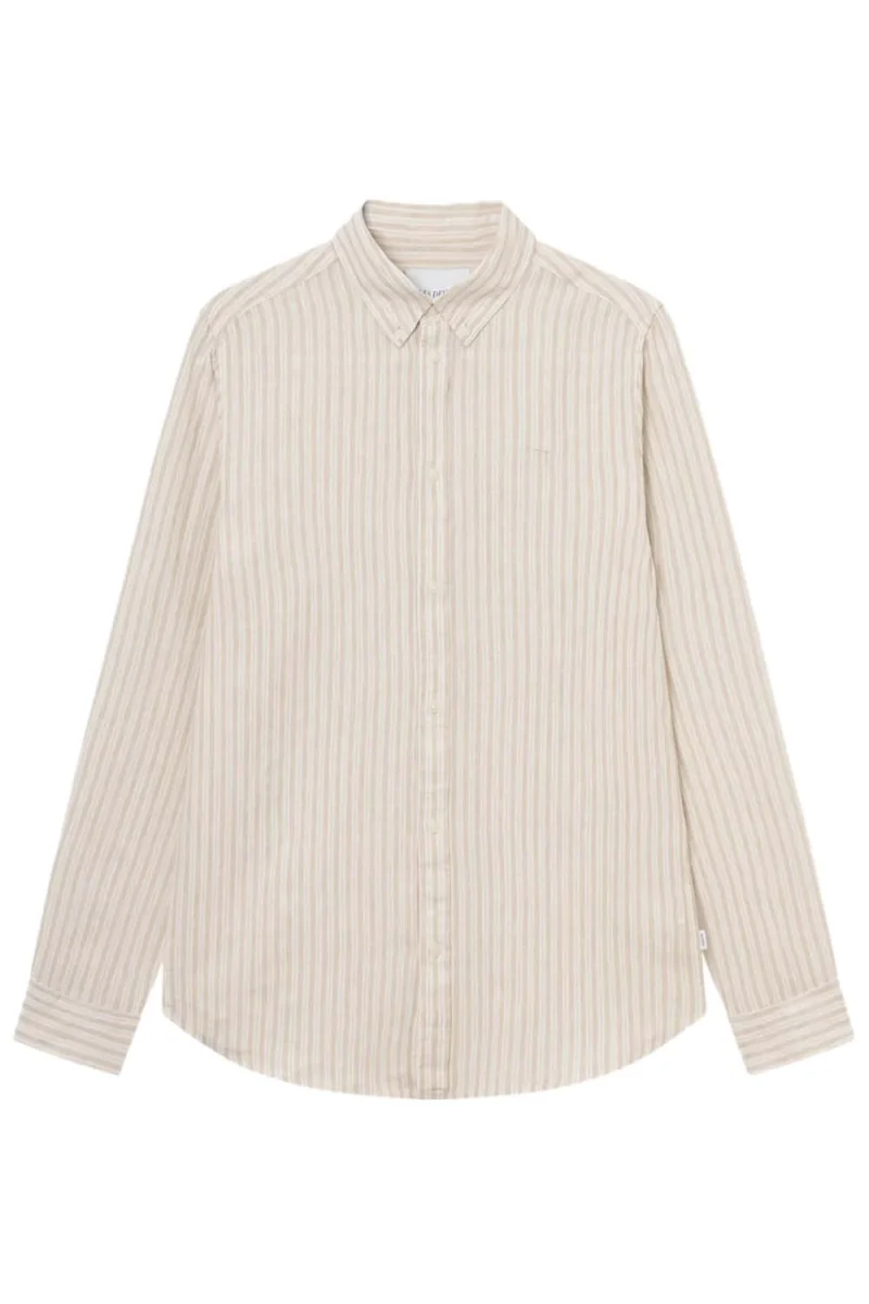 Риза Kristian Linen B.D. Shirt LDM410150 817218-light desert sand/light ivory