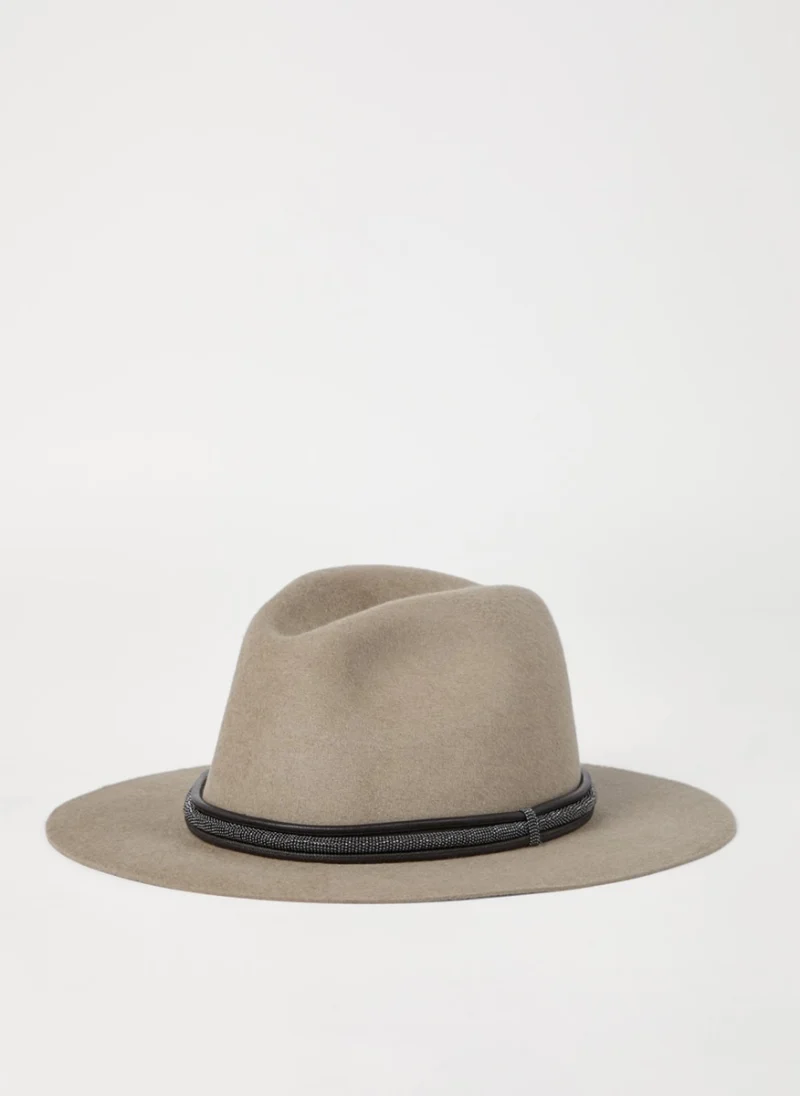 Шапка с монили 'Fedora' Brunello Cucinelli
