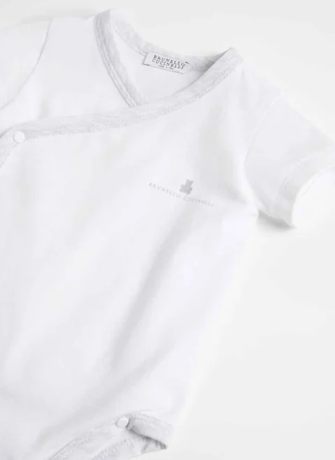 Бодита с контрастни кантове 'Bernie' Brunello Cucinelli Kids — снимка 3