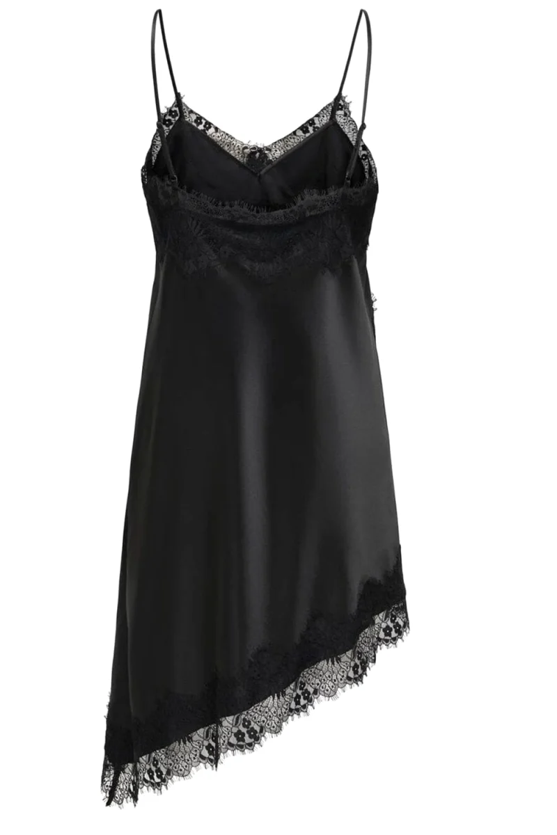 Рокля Onlindona Strap Satin Lace 15382051 C-N10 black — снимка 2