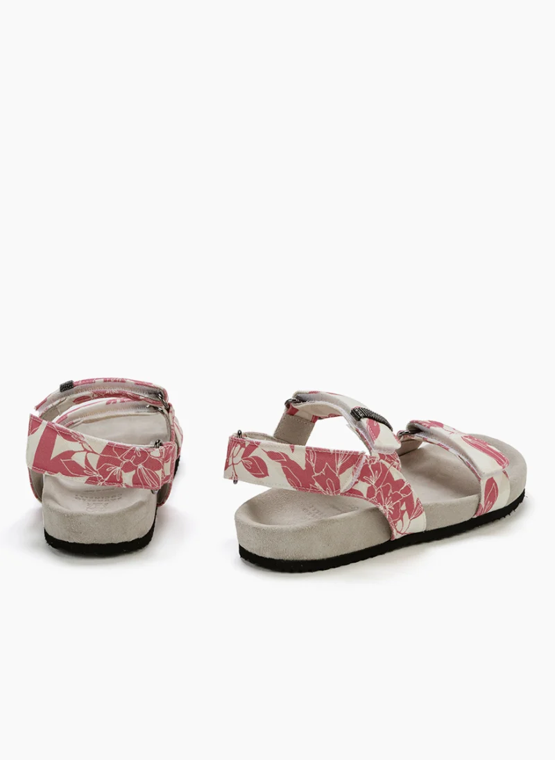 Сандали с флорален принт Brunello Cucinelli Kids — снимка 3