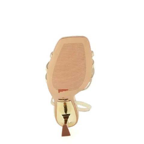Дамски Сандали На Ток DONNA ITALIANA – 12057 PISA NEW BONE/GOLD — снимка 5