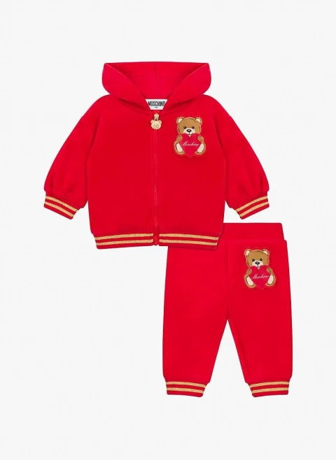 Спортен комплект с раиран мотив Moschino Kids