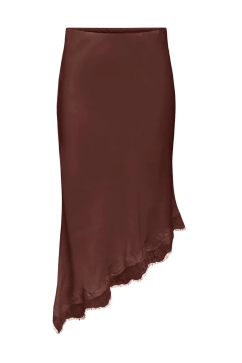 Пола Onlfaraya Satin Lace 15380116 19-1109 TCX chocolate torte