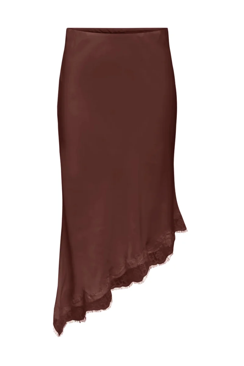 Пола Onlfaraya Satin Lace 15380116 19-1109 TCX chocolate torte