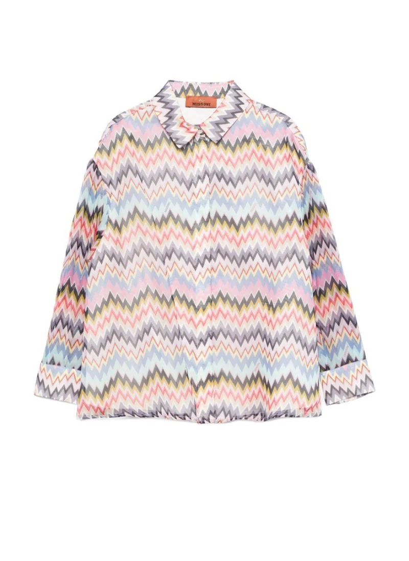 Риза от коприна 'Zig-Zag' Missoni Kids