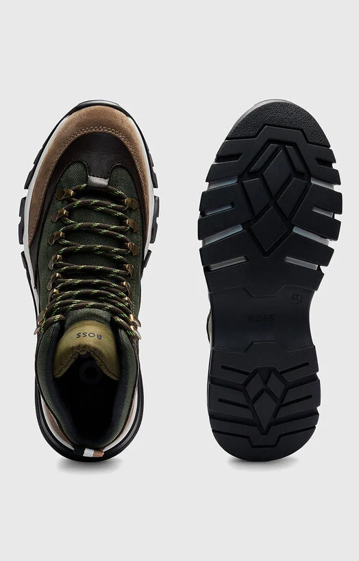 Боти с кожени елементи и връзки — снимка 5