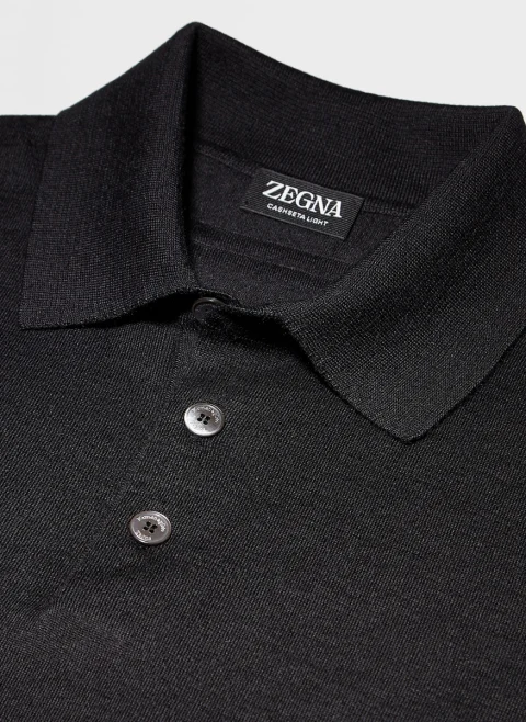 Полошърт с коприна Zegna — снимка 4