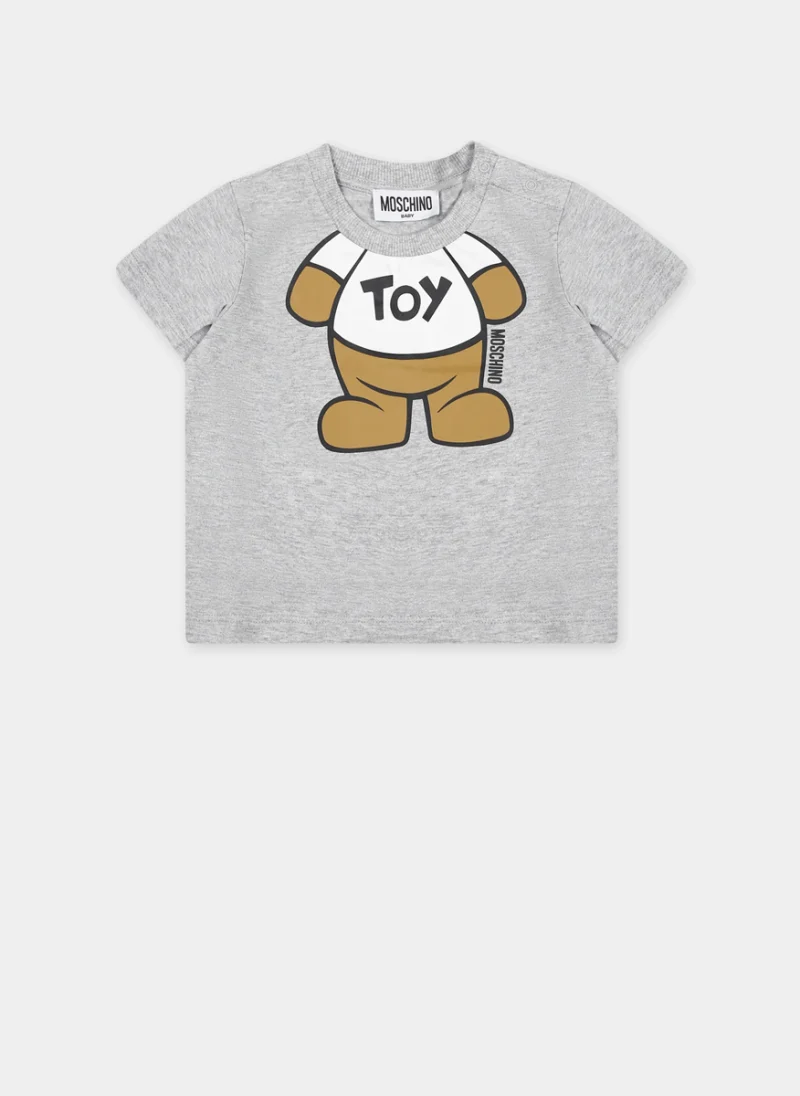 Тишърт с принт Moschino Kids